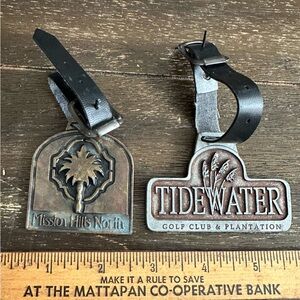 Vintage golf bag tags. A great gift for that golfer in your life.